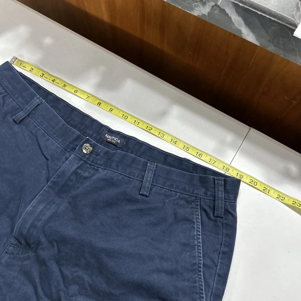 Nautica Mens Shorts 40w Navy Blue